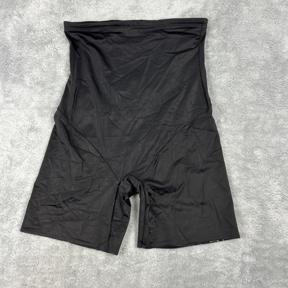 Women's SlimShaper by Miracle Brands High Waist Thigh Slimmer Black 2XL